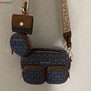 Michael Kors small Denim cross body